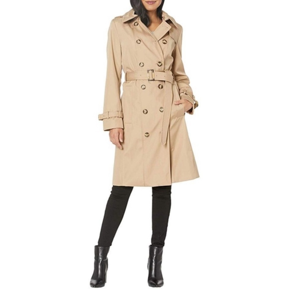 Calvin Klein Double Breasted Hooded Trench UNISEX